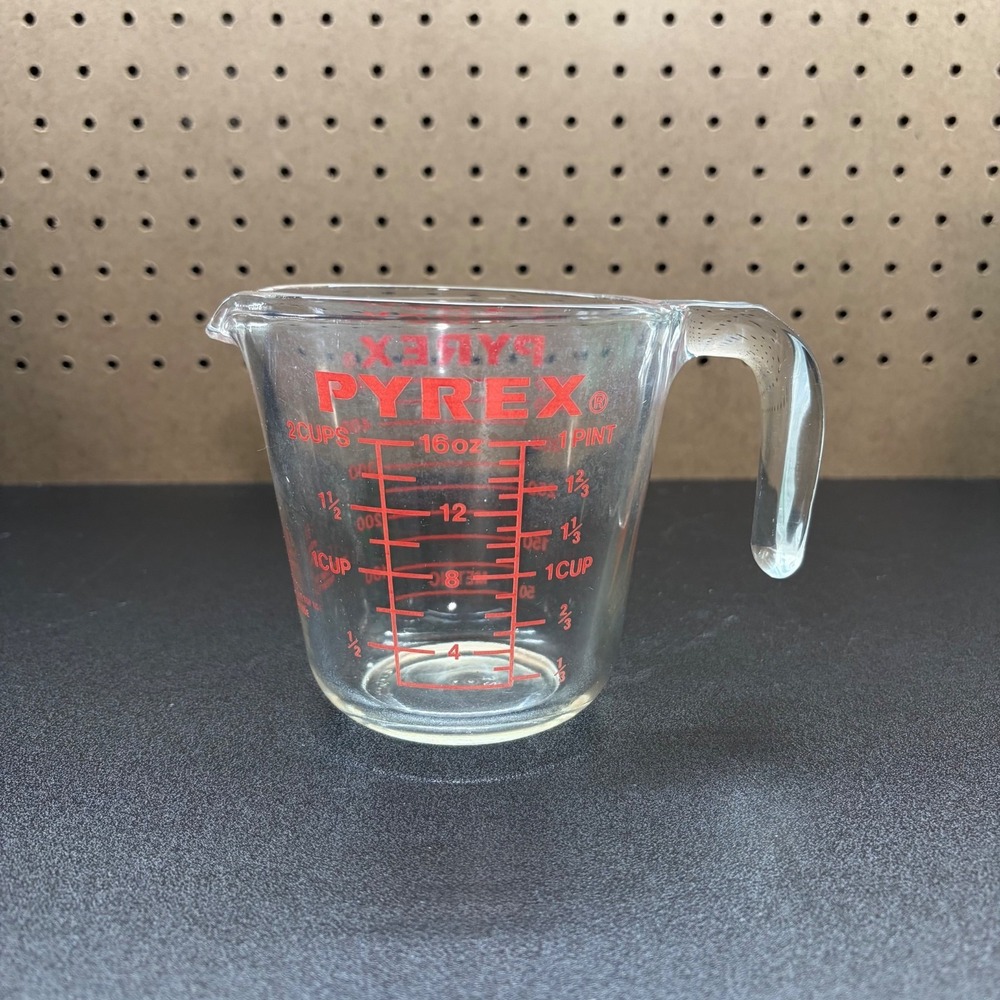 Vintage Pyrex 516 Measure Corning 2 Cups/500ml Measuring cup glass